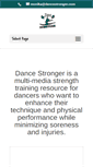 Mobile Screenshot of dancestronger.com