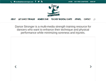 Tablet Screenshot of dancestronger.com